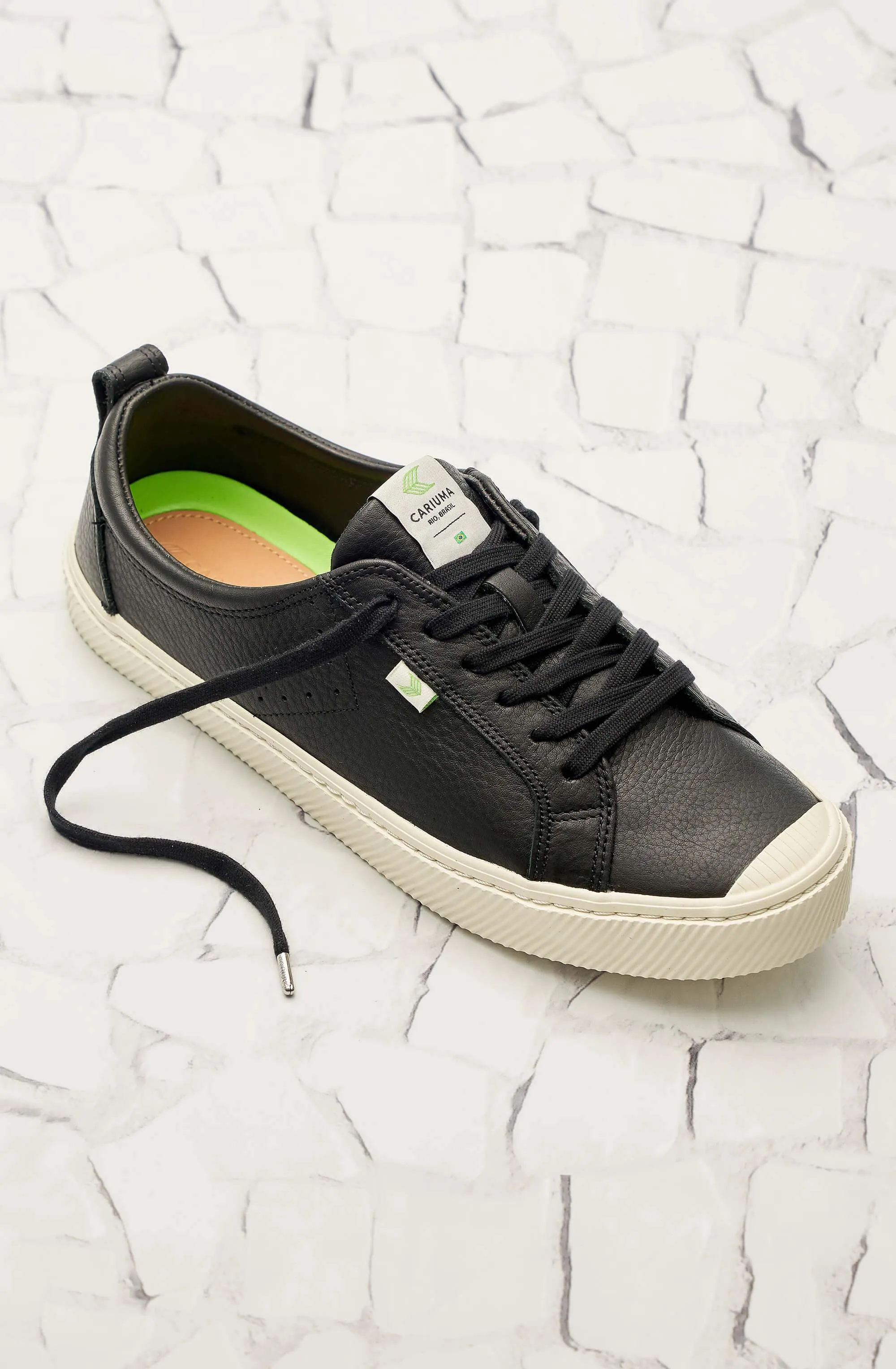 OCA Low Black Premium Leather Sneaker Men