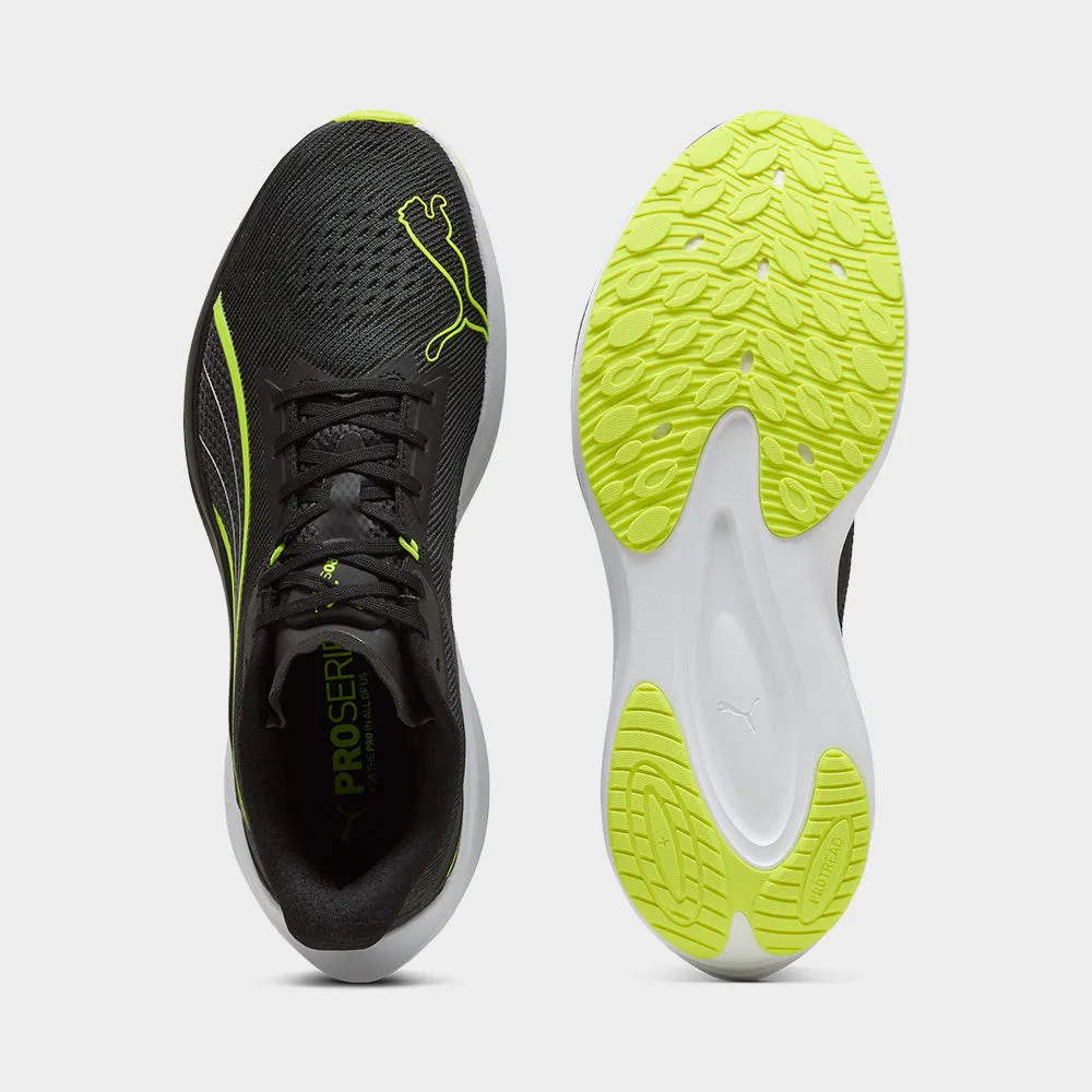 Puma Mens Darter Pro Performance Running Black/yellow _ 183293 _ Black