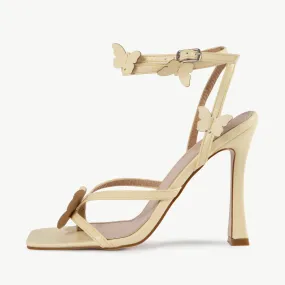 RAID Brevyn Heeled Sandal in Butter Yellow