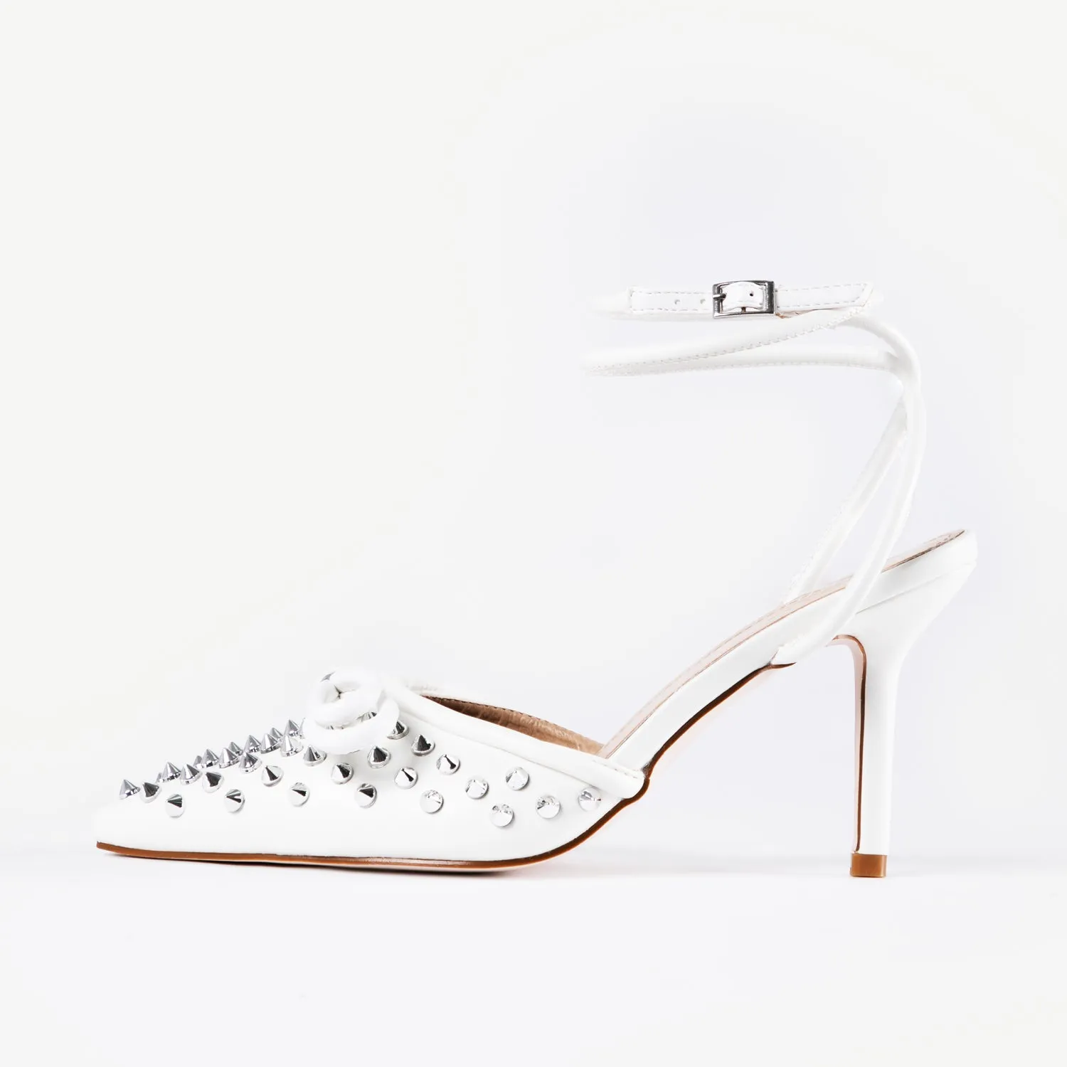 RAID Fawzia Heeled Pump in White