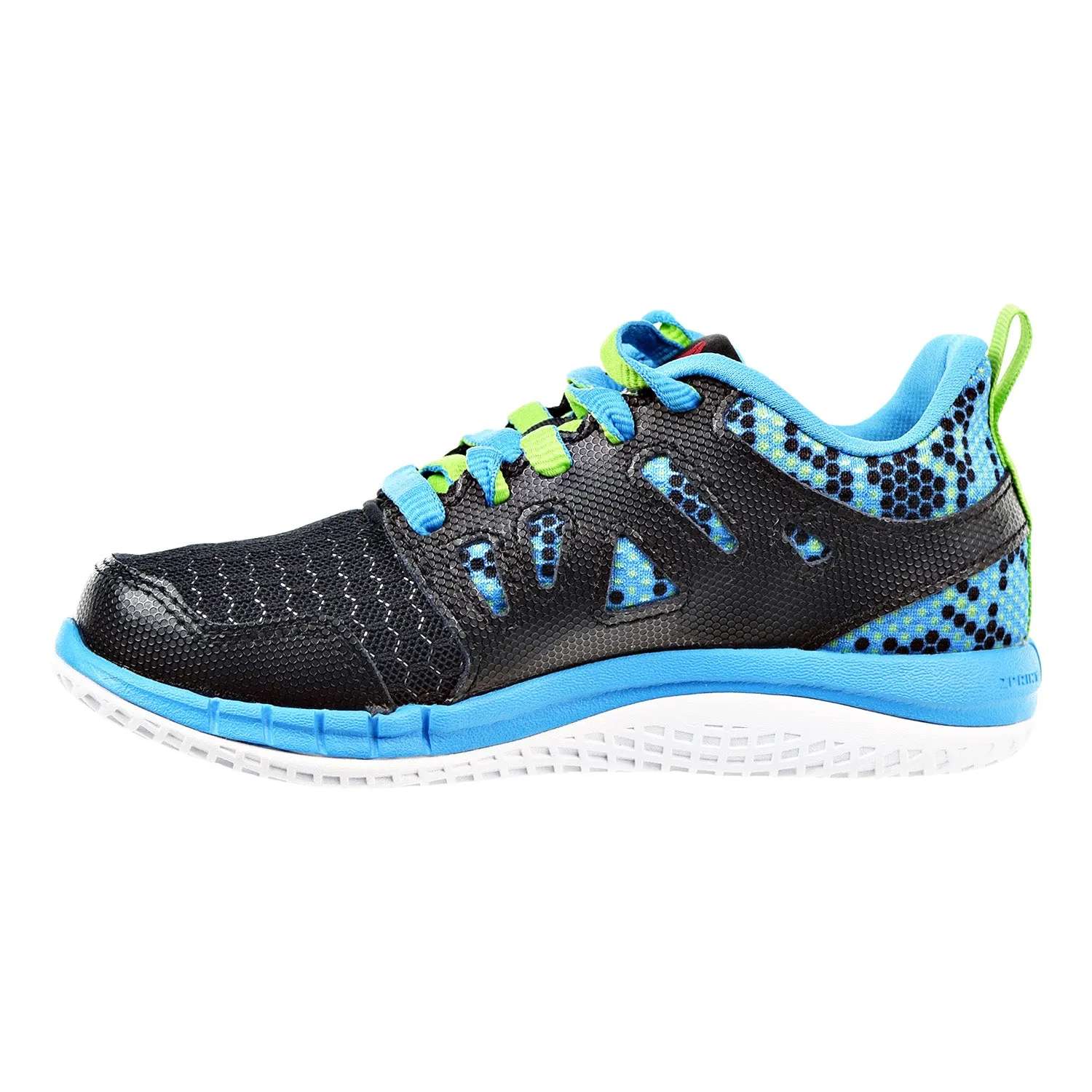 Reebok Zprint 3D MTL Preschool Shoes Black/Green/Blue/Silver