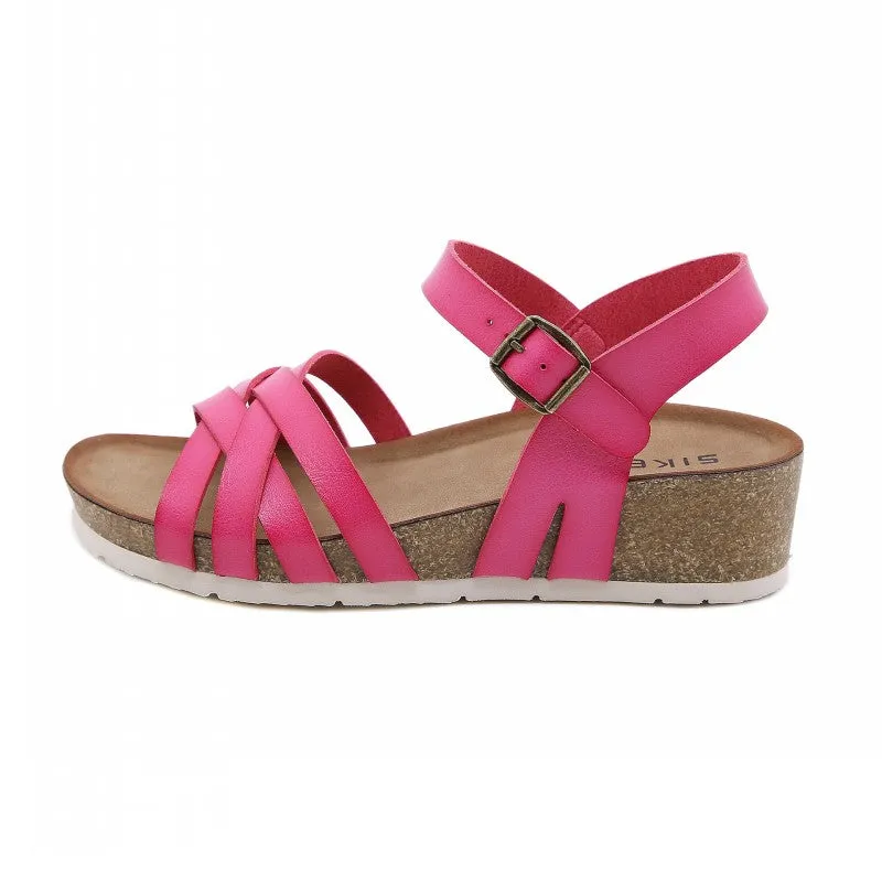 SIKETU | Cork Multiple Straps Wedge Heeled Sandals