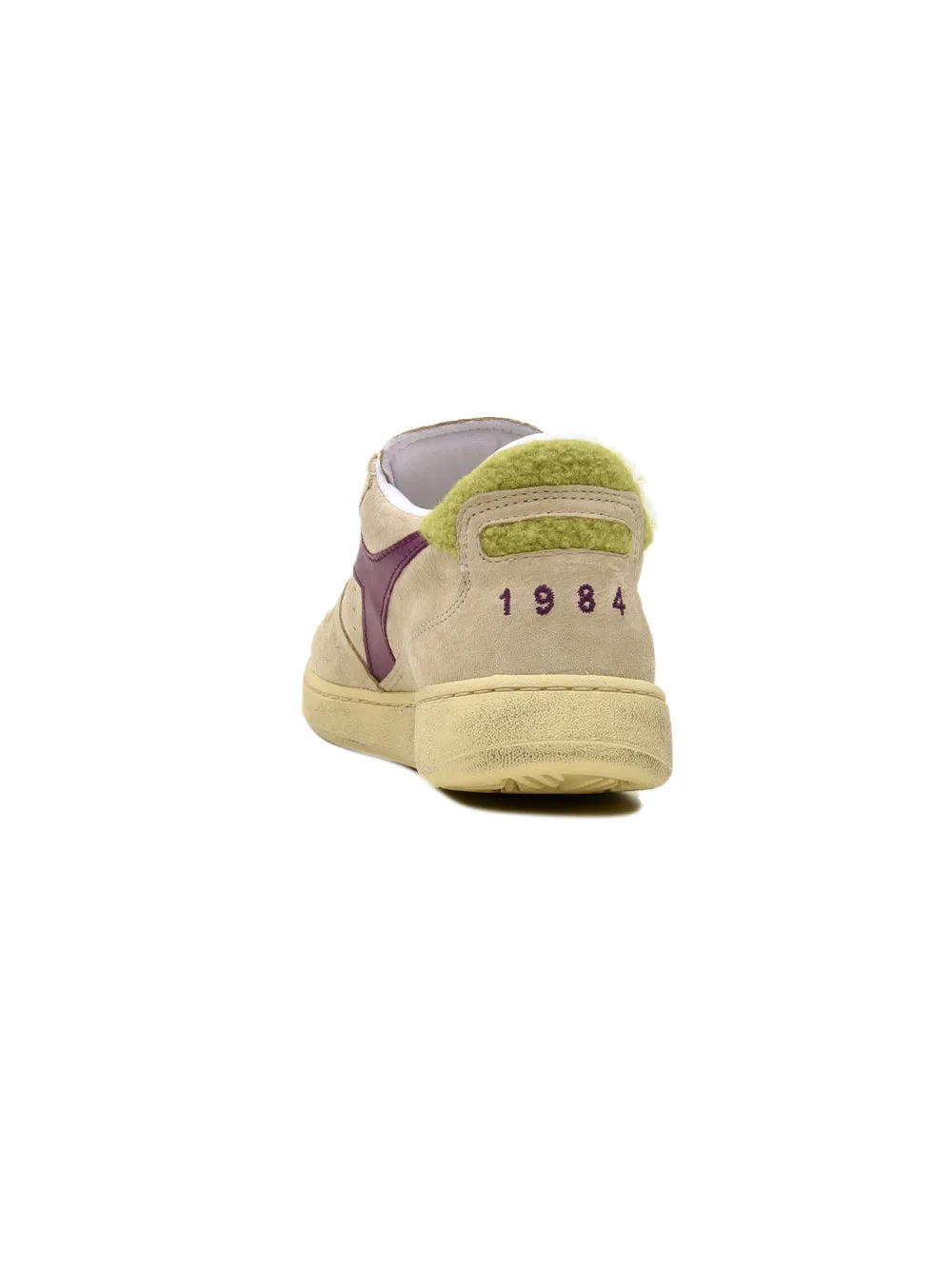 Sneakers Donna Low Shearling Beige