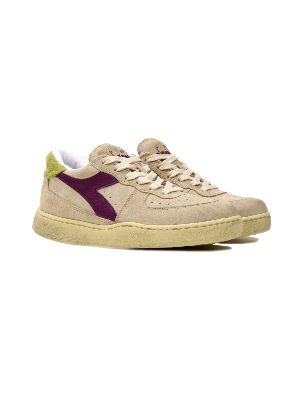 Sneakers Donna Low Shearling Beige