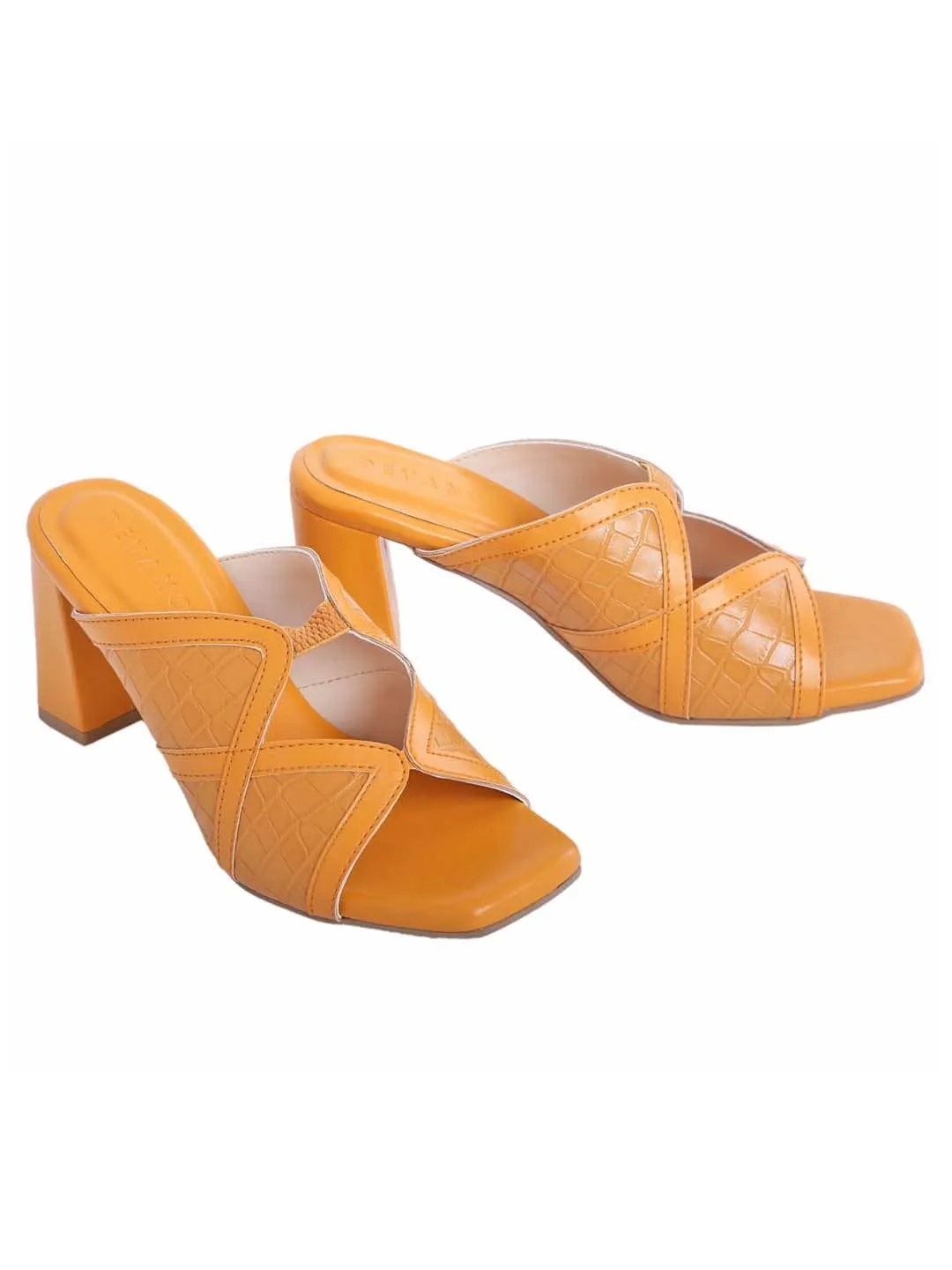 Souk Double Cross Mules Mimosa