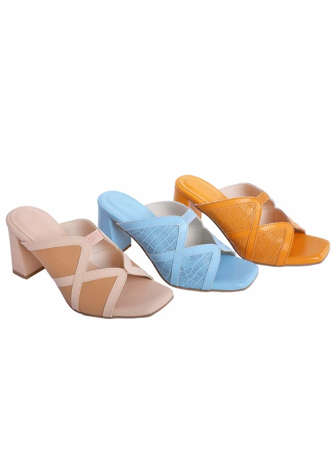 Souk Double Cross Mules Mimosa