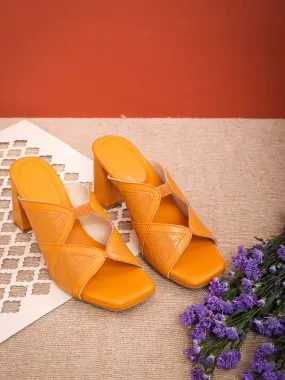 Souk Double Cross Mules Mimosa