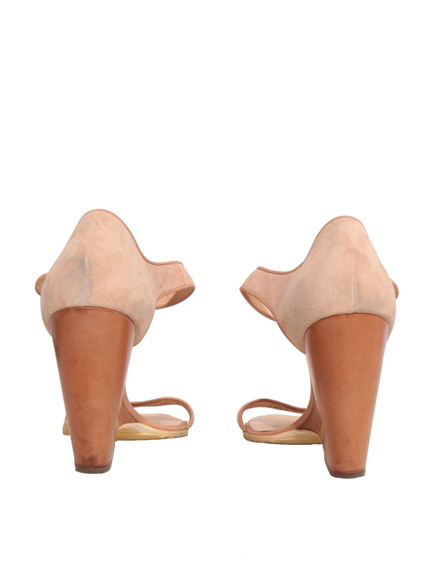 Suede Wedge Sandals