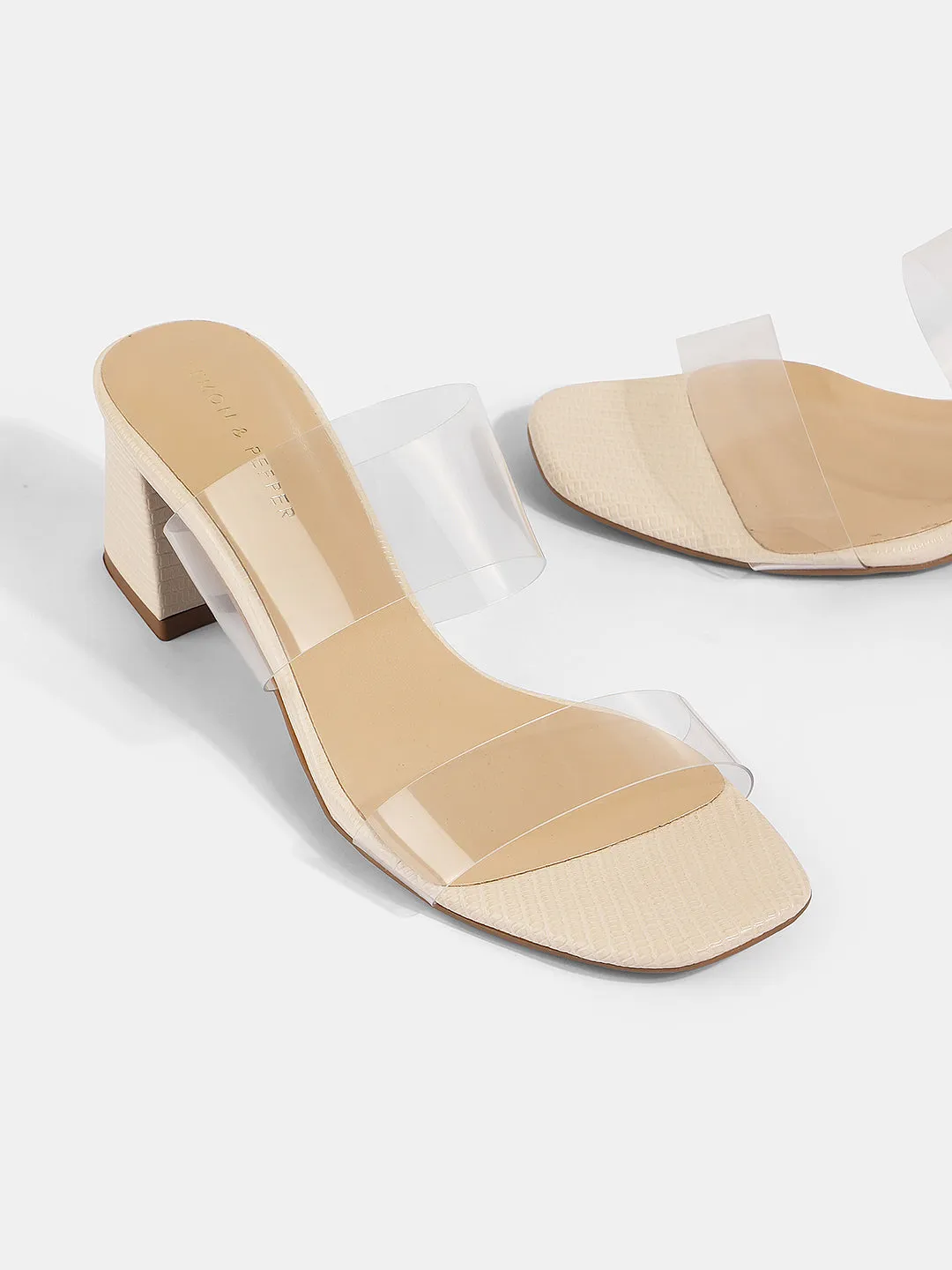 Textured Block Heels