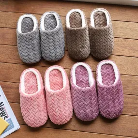 Unisex Fluffy Home Slippers - Non-Slip Indoor Wear
