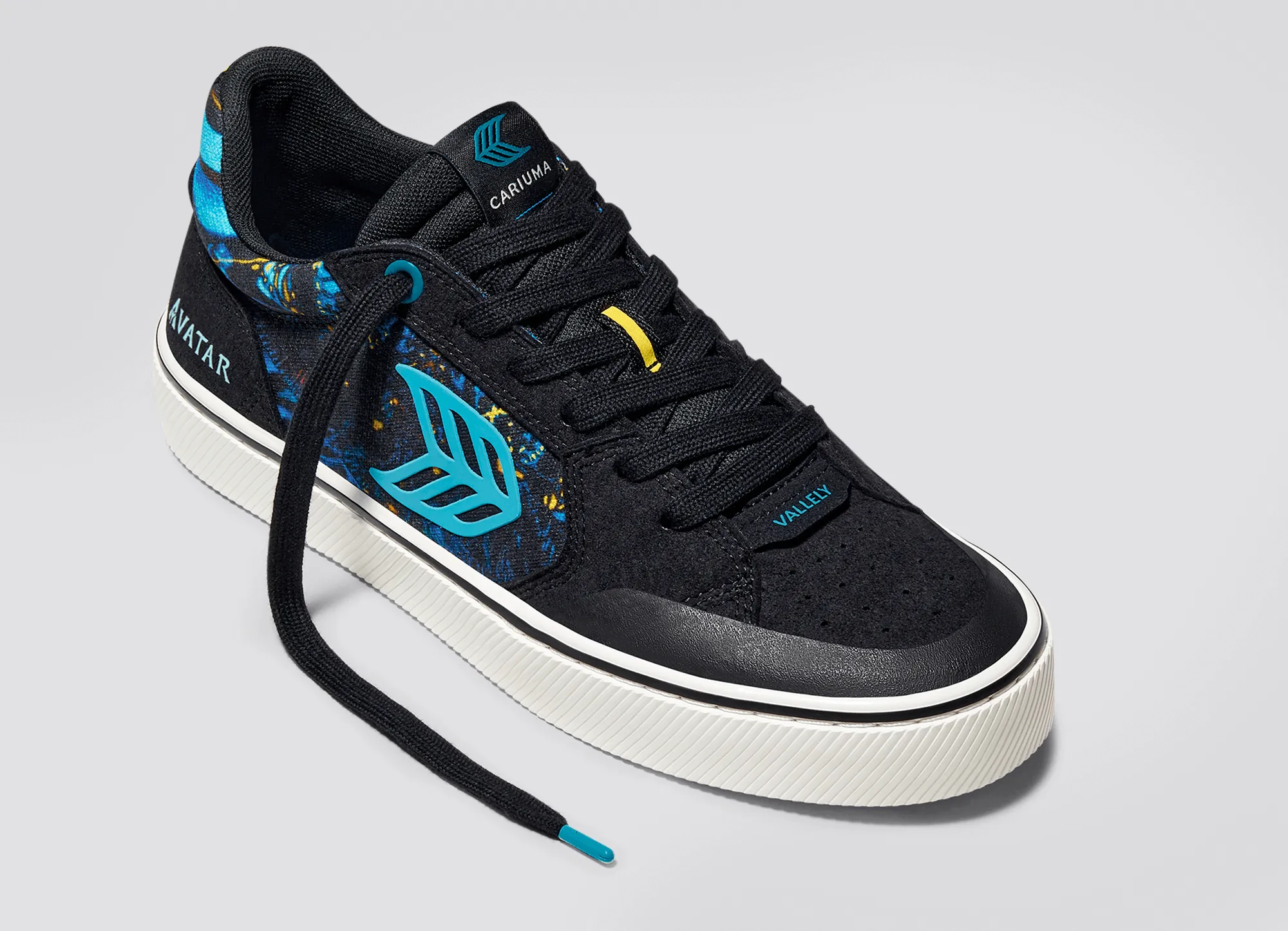 VALLELY PRO AVATAR Black Suede Banshee Canvas Sneaker Women