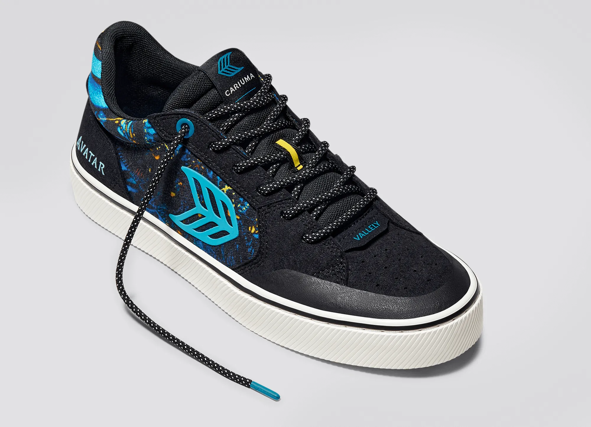 VALLELY PRO AVATAR Black Suede Banshee Canvas Sneaker Women