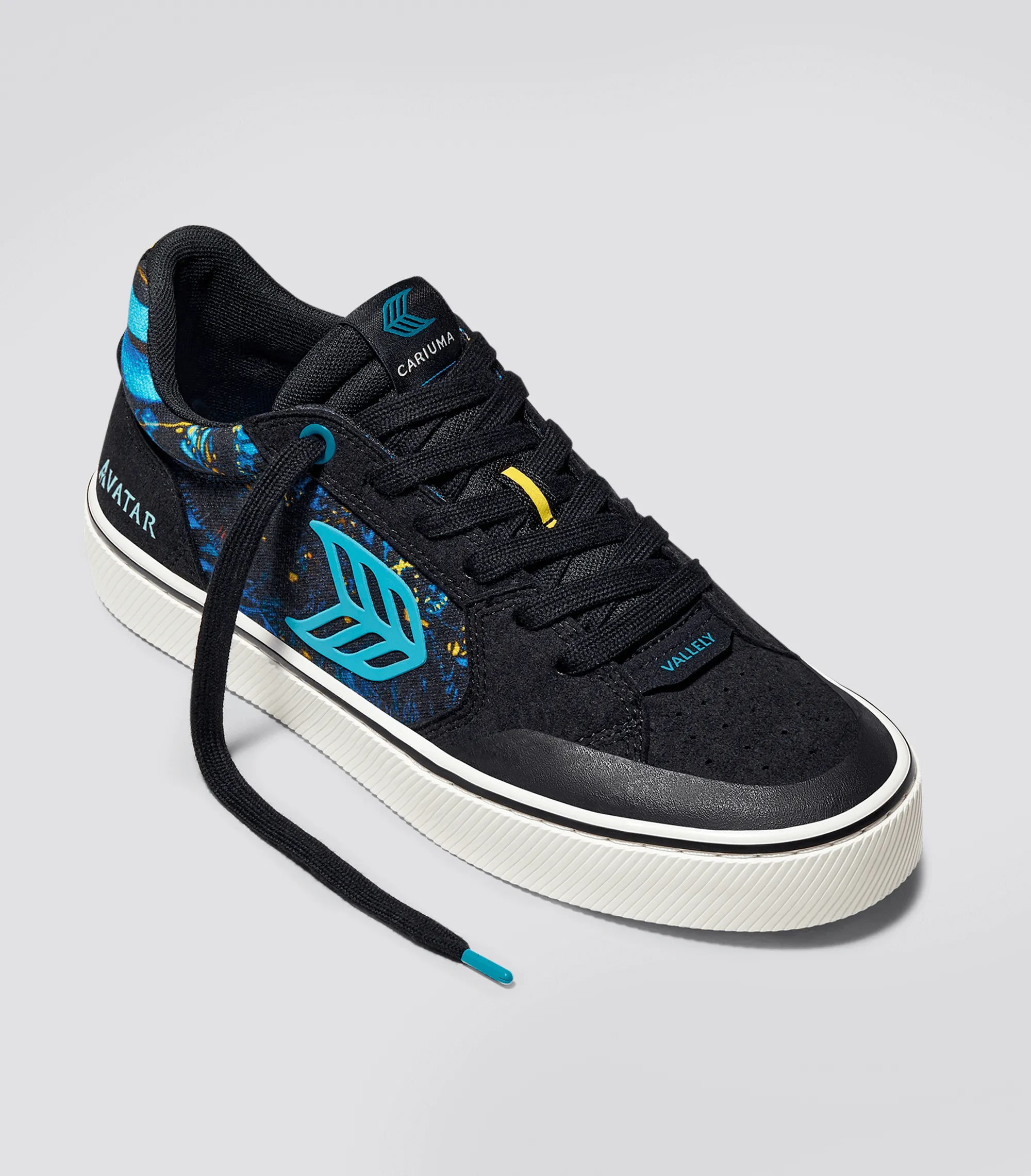 VALLELY PRO AVATAR Black Suede Banshee Canvas Sneaker Women