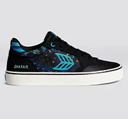 VALLELY PRO AVATAR Black Suede Banshee Canvas Sneaker Women