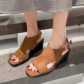 Women's Peep-Toe Platform Sandals 40233687C
